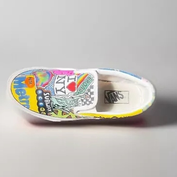Custom NYC/Grateful Dead Graffiti Vans Size 7.5 - Picture 4 of 7